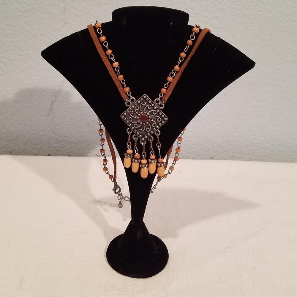 Wood Beaded Necklace